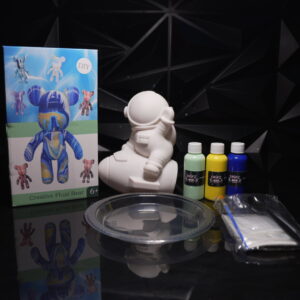 DIY Creative Fluid Bear kit with unpainted bear, paints, and accessories. The Leading Paint & Pour Kit — Only from Dripz Bar Creations.