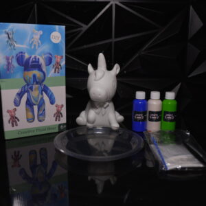 DIY creative fluid bear and unicorn art kit with paints and accessories. The Leading Paint & Pour Kit — Only from Dripz Bar Creations.